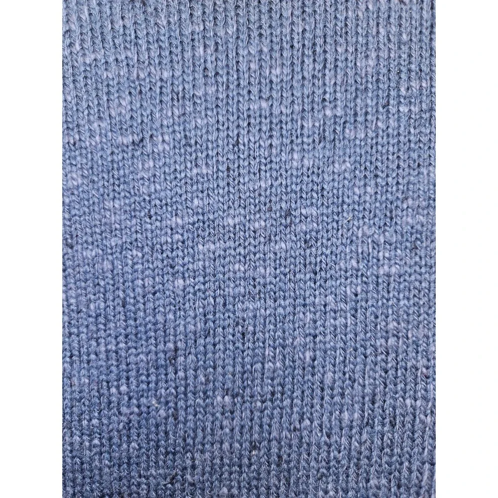 J. Jill Womens Blue Marl Turtleneck Oversized Cotton Blend Sweater XS SSW254071